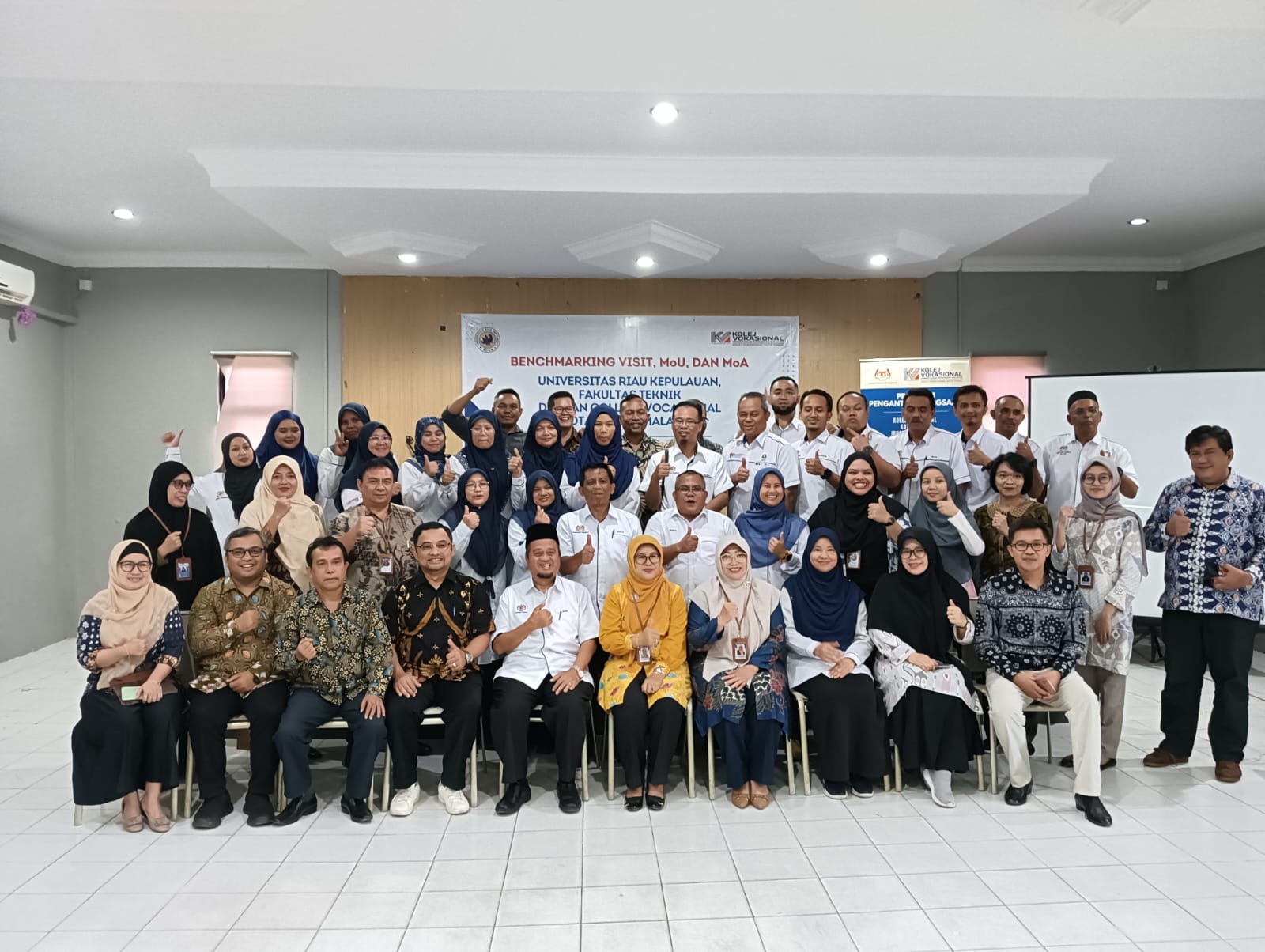 Benchmarking Visit, MoU & MoA antara Fakultas Teknik Unrika dengan   Kolej Vokasional Kota Tinggi, Malaysia post thumbnail image